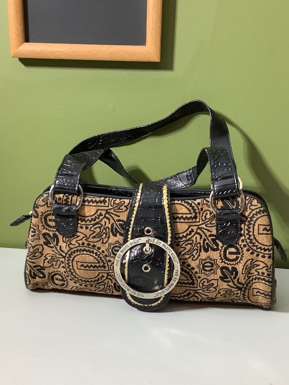 Red by Marc Ecko tan tapestry shoulder bag